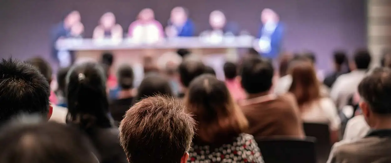 Single Event Featured Image conference stage modern