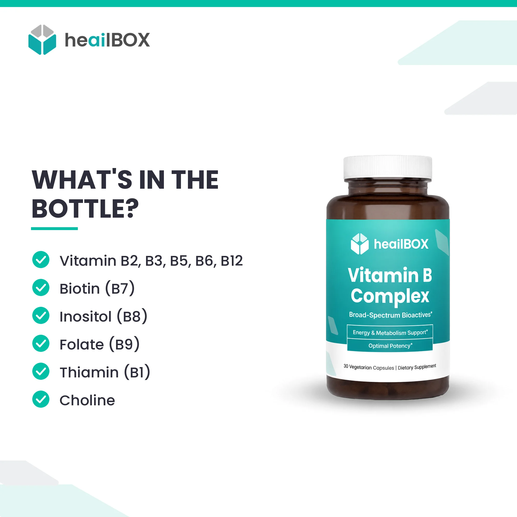 heailBOX Vitamin B Complex Gallery 2 Whats Inside